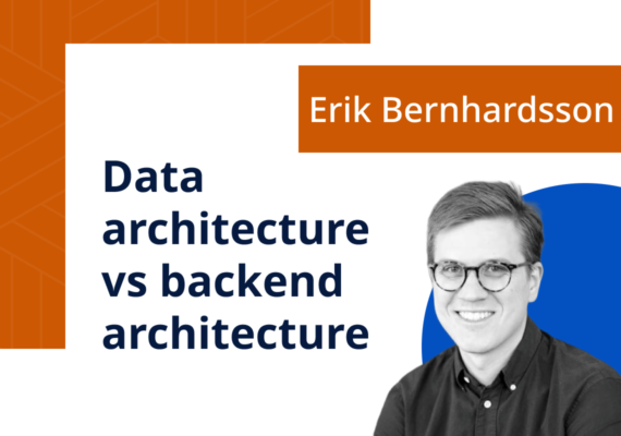 Data architecture vs backend architecture