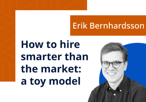 How to hire smarter than the market: a toy model